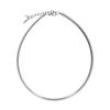 Collier plat argenté