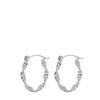 Boucles d’oreilles torsadées - argenté
