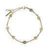 Bracelet avec marguerites - doré