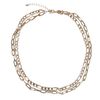 Collier doubles maillons - doré