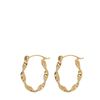 Boucles d’oreilles torsadées - doré