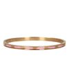Bracelet bangle doré aux perles