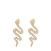 Goudkleurige snake oorbellen