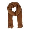 Cognacfarbener Schal in Fell-Optik