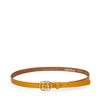Ceinture en cuir - jaune ocre