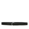 Ceinture bouton avec clous - noir