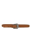Ceinture style western en daim - marron