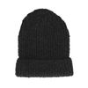 Zwart gebreide beanie