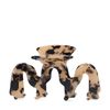 Bruine haarclip met zwarte details