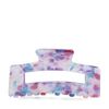 Paarse haarclip met gekleurde details