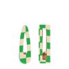 Barrettes à carreaux - vert