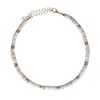 Collier avec perles plates - doré