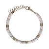 Bracelet avec perles plates - doré