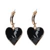 Boucles d'oreille pendantes avec cœur - doré