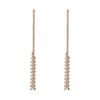 Boucles d’oreille traversantes avec petites flèches - doré
