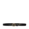 Zwarte leren riem