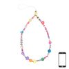 Multicolor telefoonkoord met bedels