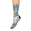 XPOOOS Chaussettes avec imprimé fleuri - vert
