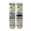 XPOOOS Chaussettes pailletées avec imprimé léopard