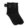 Chaussettes avec nœud pailleté - noir