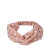 Bandeau avec pois blancs - rose