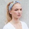 Bandeau avec pois blancs - rose