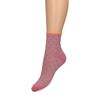 Roze glitter sokken met stippen