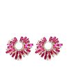 Rosa Strass-Ohrringe