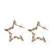 Goudkleurige star oorringen