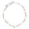 Multicolor ketting met kraaltjes en bedeltje