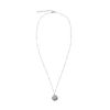 Zilverkleurige ketting met muntje