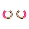 Goldfarbene Ohrringe mit rosa Details