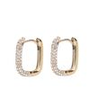 Goldfarbene Strass-Ohrringe