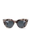Cateye-Sonnenbrille in Horn-Optik