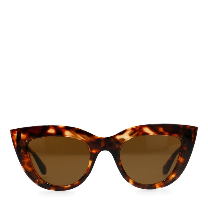Braune Cateye-Sonnenbrille