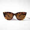 Braune Cateye-Sonnenbrille