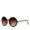 Runde Sonnenbrille mit Leoprint