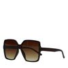 Braune Statement-Sonnenbrille