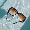 Braune Statement-Sonnenbrille