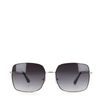 Eckige goldfarbene Sonnenbrille