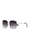 Eckige goldfarbene Sonnenbrille