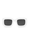 Lunettes de soleil rectangulaires - blanc