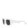 Lunettes de soleil rectangulaires - blanc