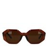Lunettes de soleil asymétriques - marron