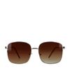 Lunettes de soleil carrées - doré