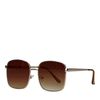 Lunettes de soleil carrées - doré