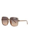 Lunettes de soleil carrées - marron clair