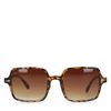 Lunettes de soleil carrées - brun