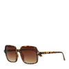 Lunettes de soleil carrées - brun
