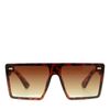 Lunettes de soleil rectangulaires avec détails